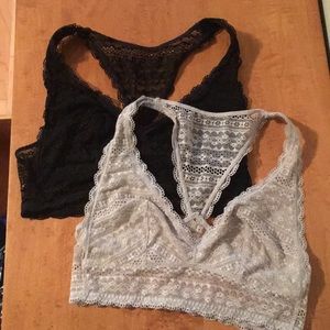 Pair of mesh bralettes